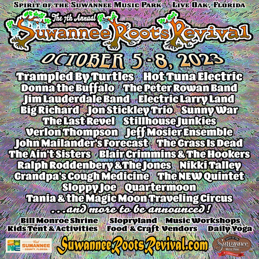 Suwannee Roots Revival 2023 Lineup - Living The Fest Life